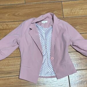 mine Dusty Pink Girls' Single-Button Blazer